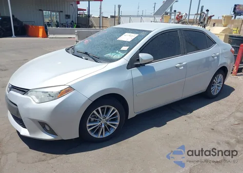 2015 Toyota Corolla Le Plus from USA, damaged, VIN 2T1BURHE1FC380627